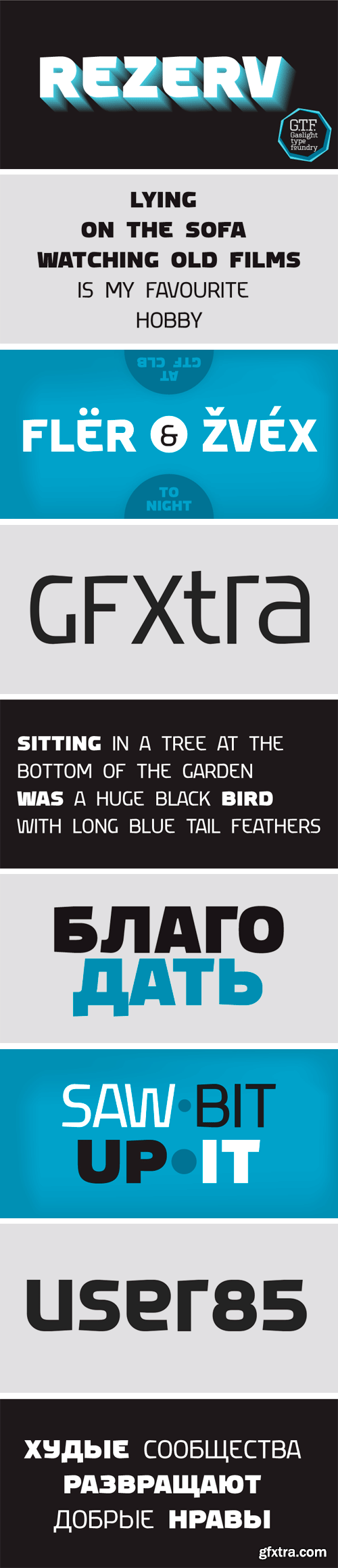 Rezerv Font Family - 4 Fonts $80