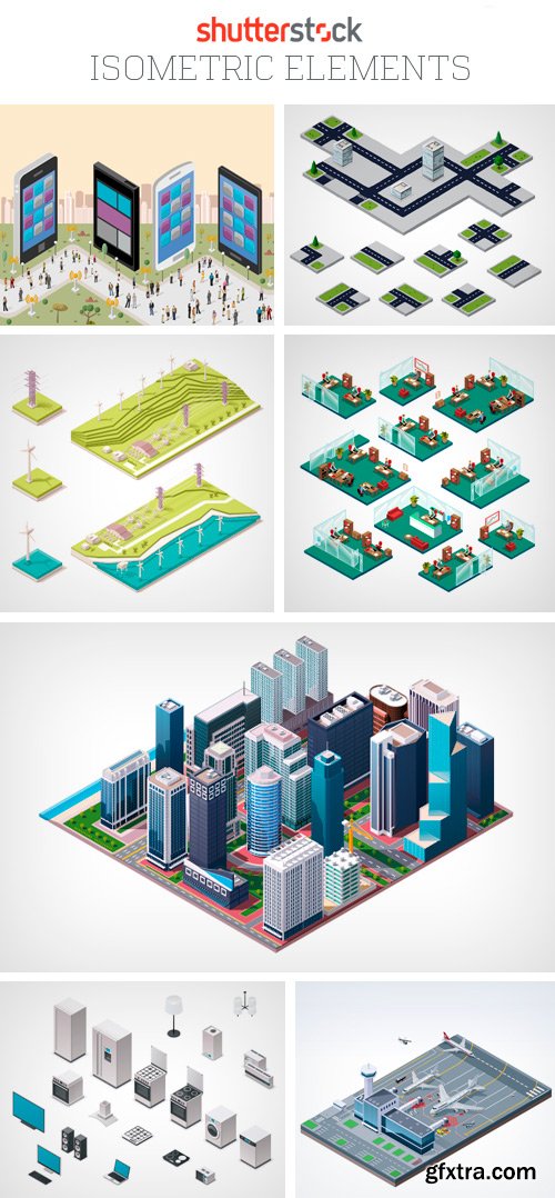 Amazing SS - Isometric Elements, 25xEPS