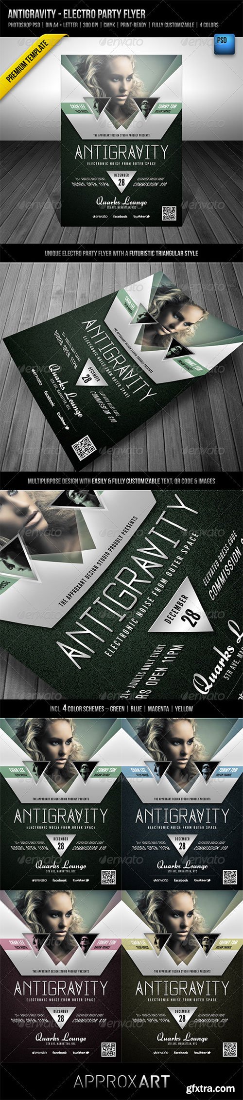 GraphicRiver: Antigravity - Electro Party Flyer