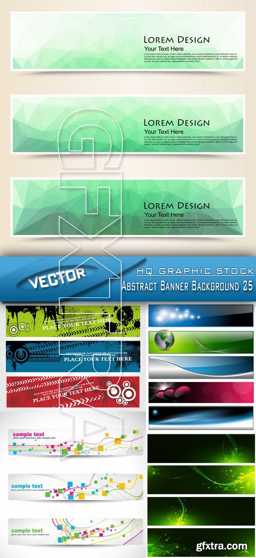 Stock Vector - Abstract Banner Background 25