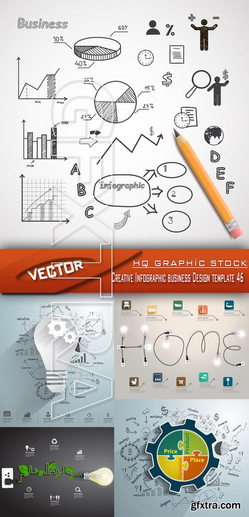 Stock Vector - Creative Infographic business Design template 46