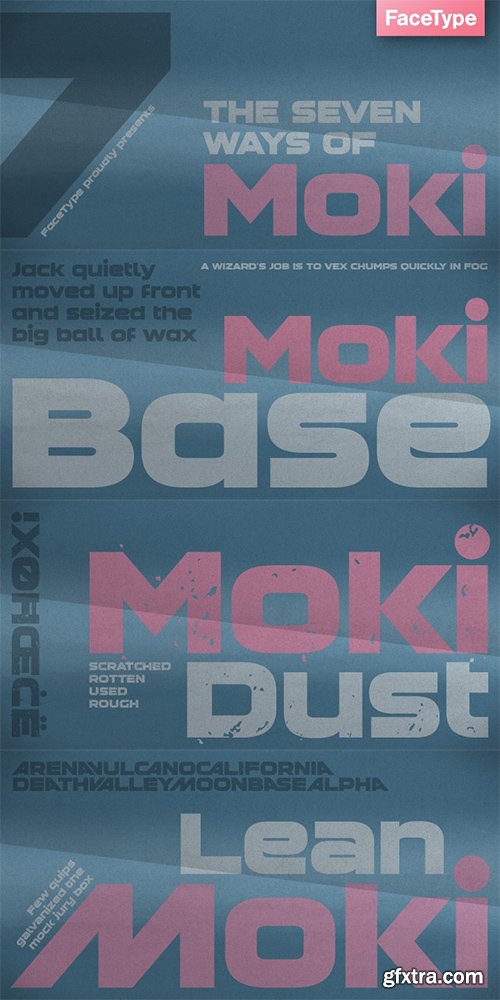 Moki Font Family 7 Fonts $75