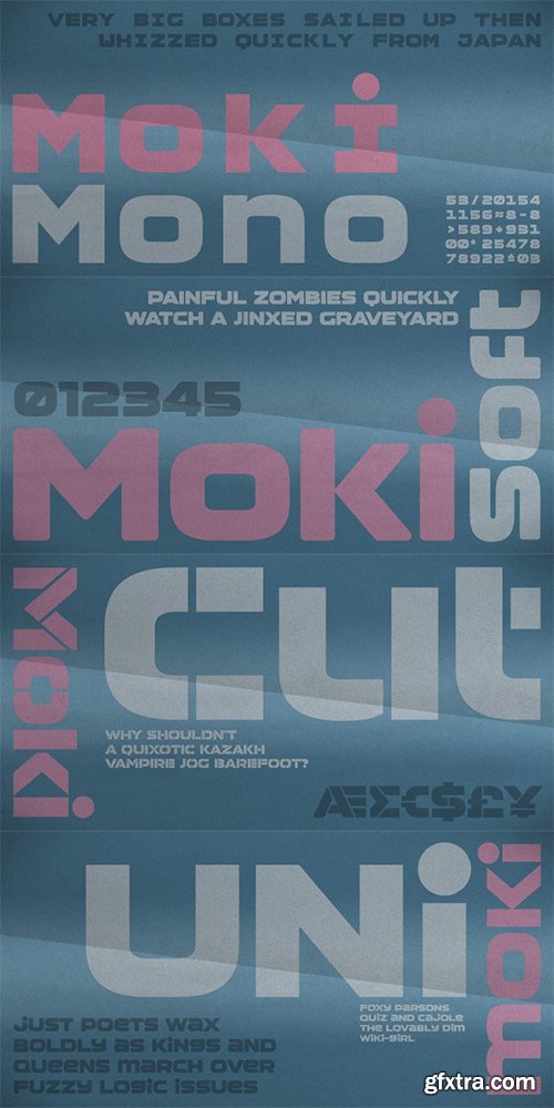 Moki Font Family 7 Fonts $75