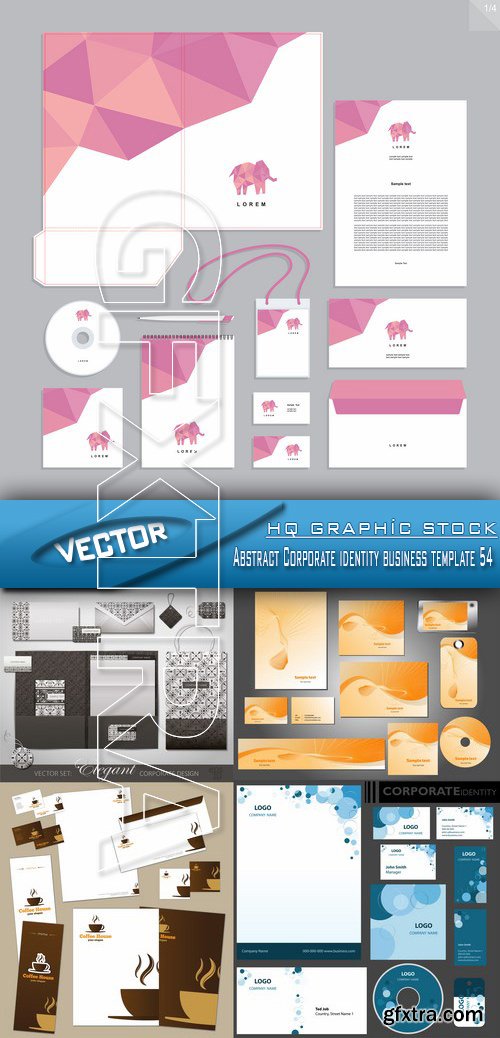 Stock Vector - Abstract Corporate identity business template 54