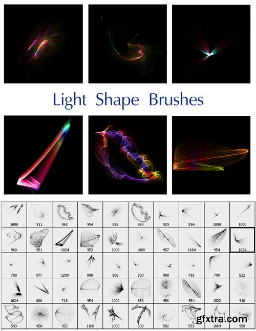 Light Shapes - Photoshop Brushes