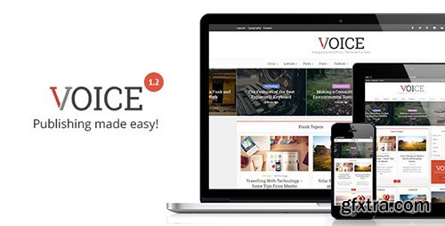 ThemeForest - Voice v1.1 - Clean News/Magazine WordPress Theme