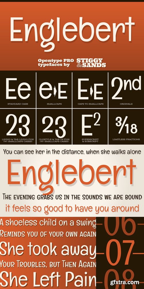 Englebert Pro Font Family $29