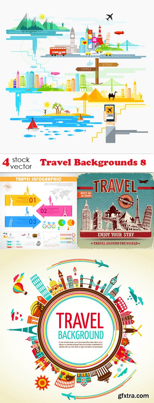 Vectors - Travel Backgrounds 8