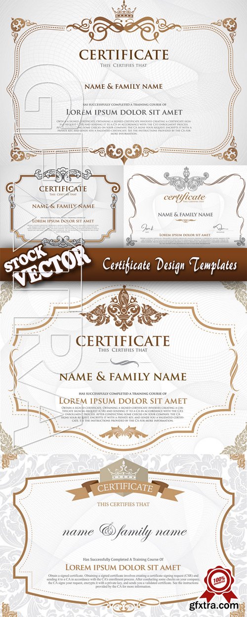 Stock Vector - Certificate Design Templates