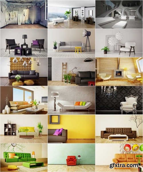 Collection of different interiors 25 HQ Jpeg