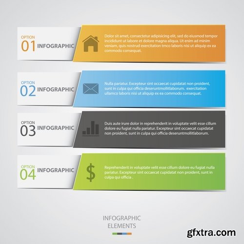 Collection elements of infographics vector image #14-25 Eps