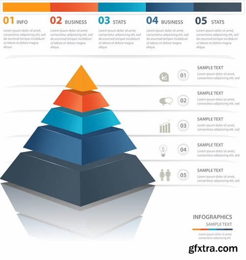 Collection elements of infographics vector image #14-25 Eps