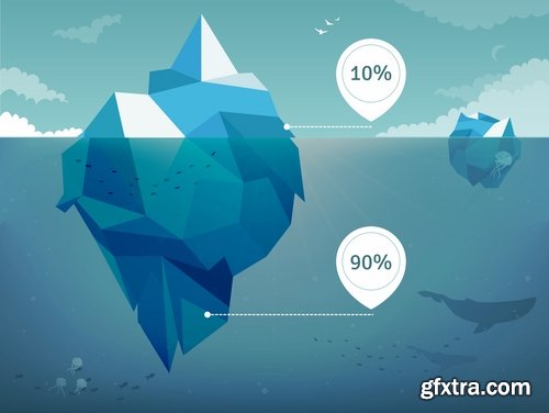 Collection elements of infographics vector image #14-25 Eps