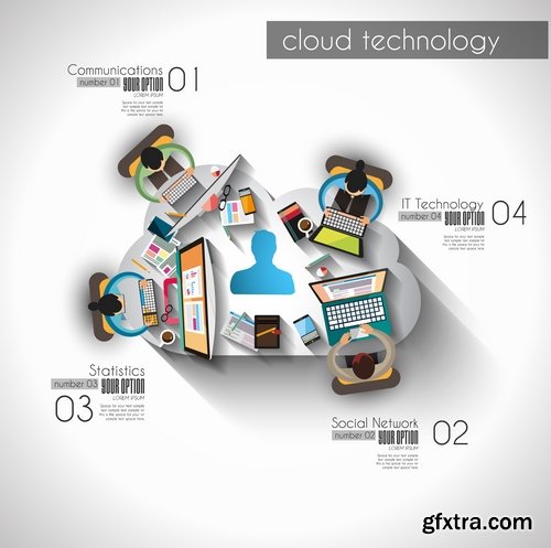 Collection elements of infographics vector image #14-25 Eps