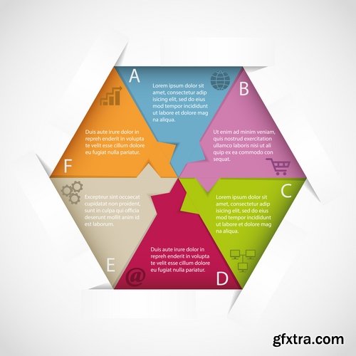 Collection elements of infographics vector image #14-25 Eps