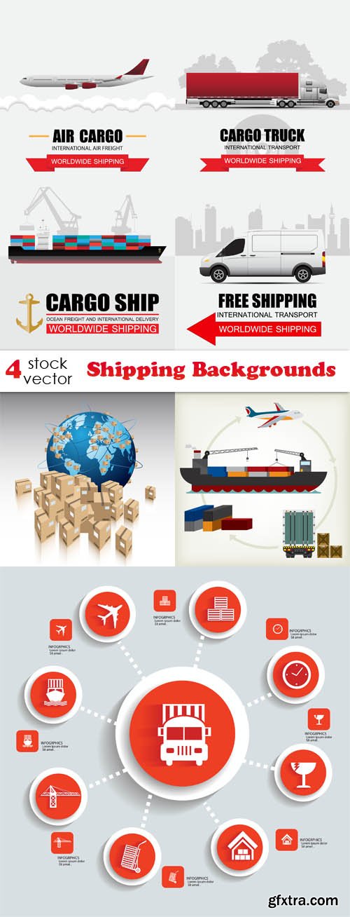 Vectors - Shipping Backgrounds