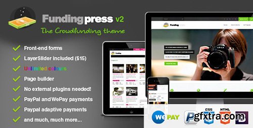 ThemeForest - Fundingpress v2.6 - The Crowdfunding Wordpress Theme