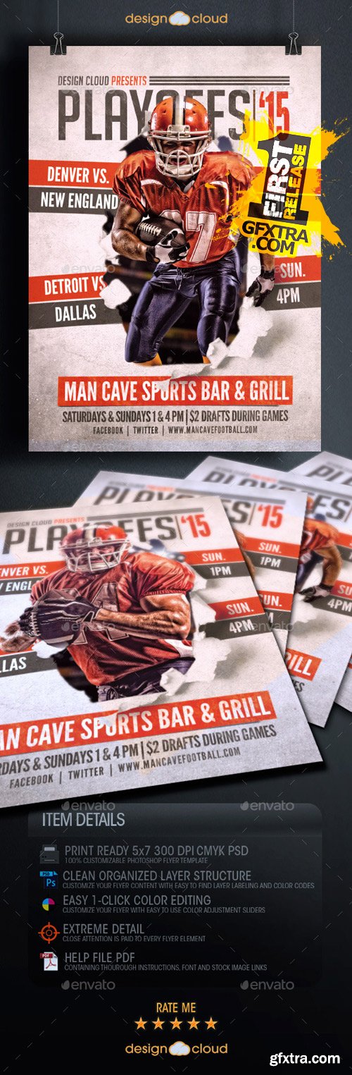 GraphicRiver - Playoffs 15 Flyer Template 9938114