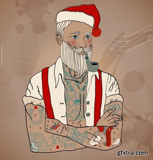 Stock Vectors - Hipster 3, 25xEPS