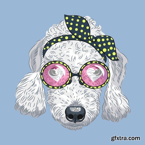 Stock Vectors - Hipster 3, 25xEPS