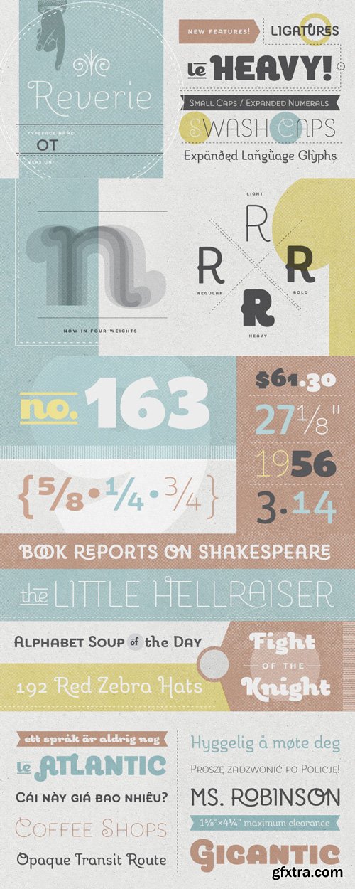 Reverie OT Font Family $70