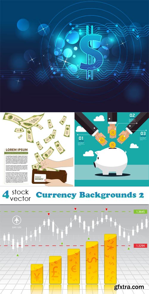 Vectors - Currency Backgrounds 2