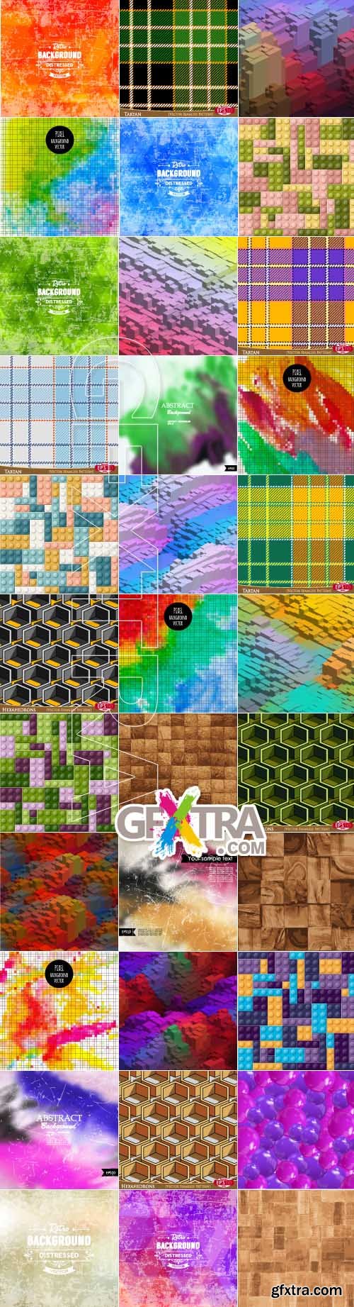 Modern texture collection vector backgrounds