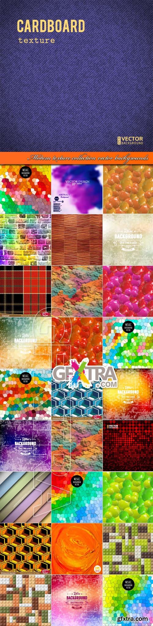 Modern texture collection vector backgrounds