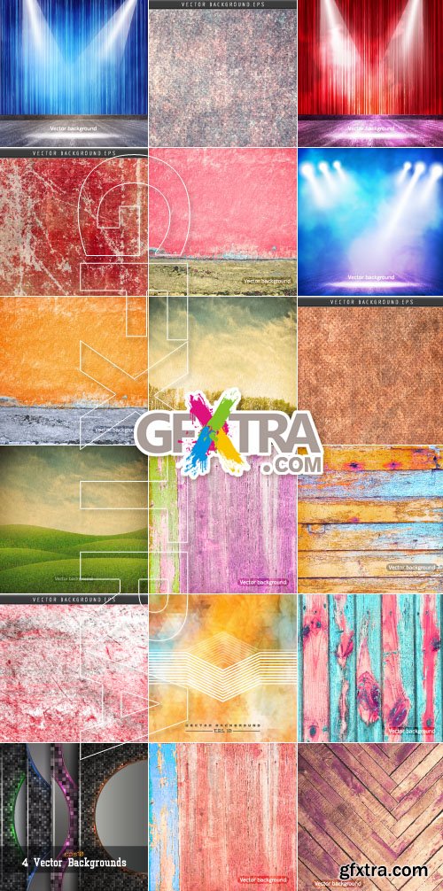 Grunge texture collection vector backgrounds