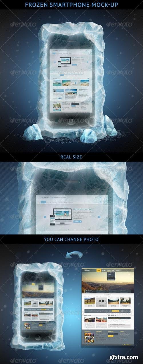 GraphicRiver - Frozen Smartphone Mockup