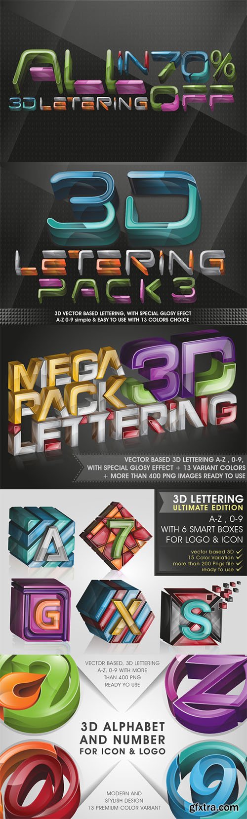 All in 3D Lettering Bundle