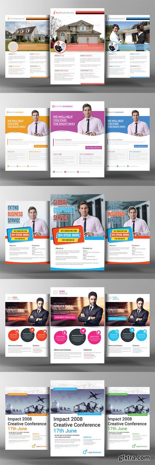 10 Business Corporate Flyers Bundle