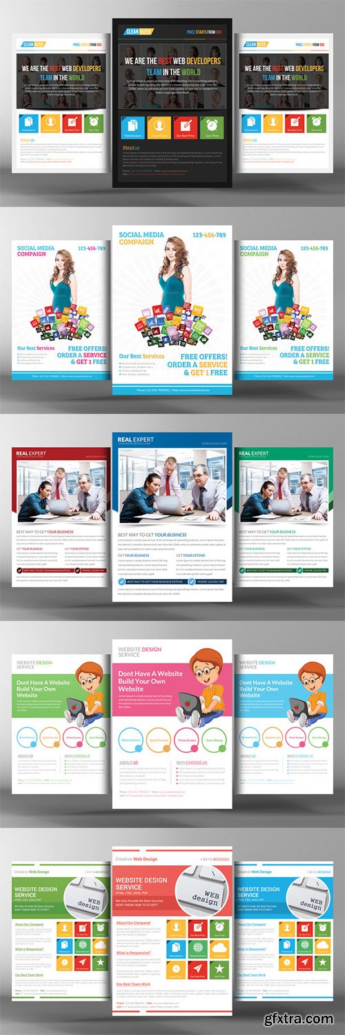 10 Business Corporate Flyers Bundle