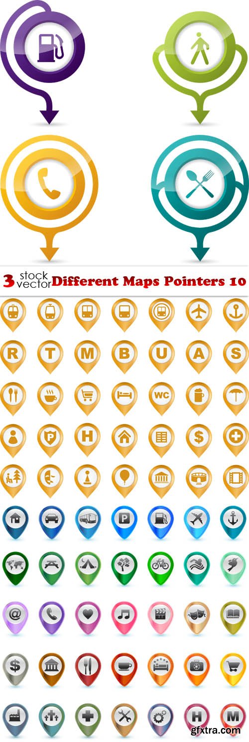 Vectors - Different Maps Pointers 10