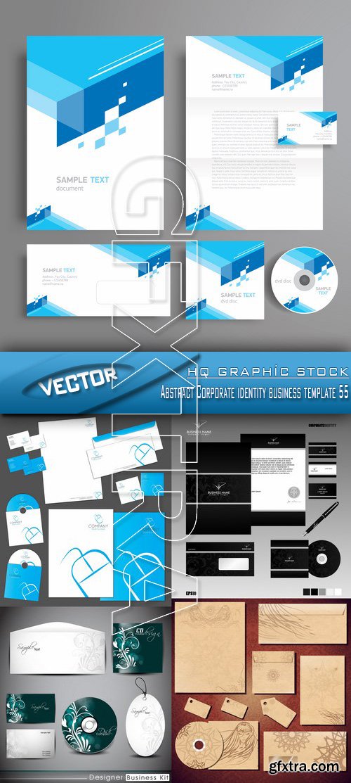 Stock Vector - Abstract Corporate identity business template 55