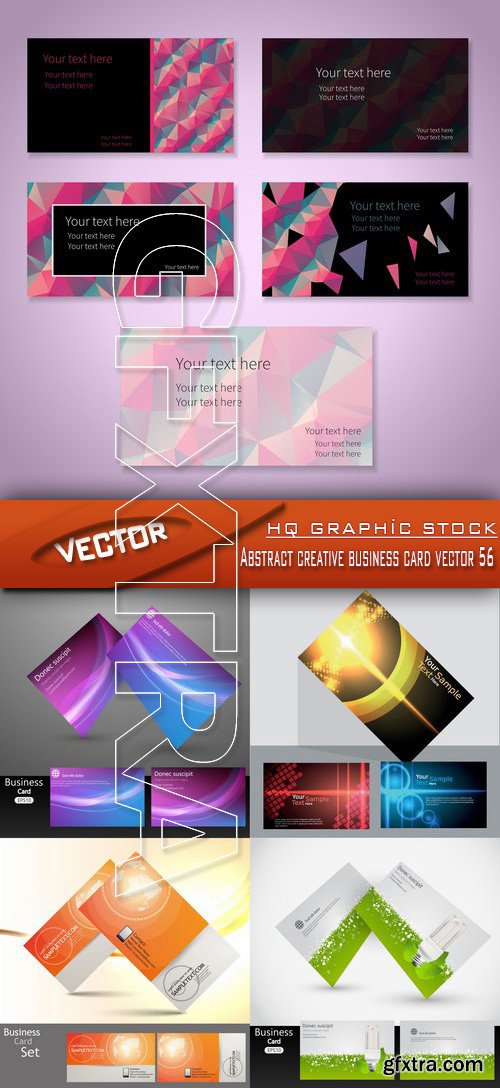 Stock Vector - Abstract creative business card vector 56