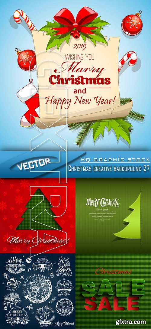 Stock Vector - Christmas creative background 27