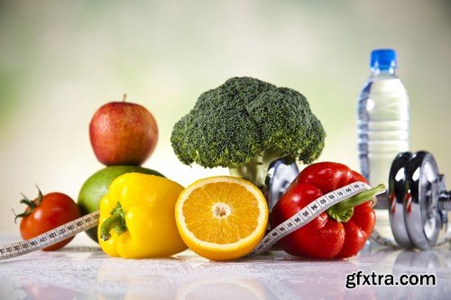 Stock Photos - Healthy lifestyle, health food, 25xJPG