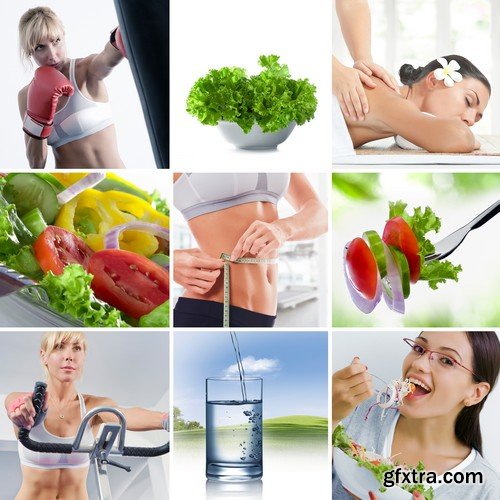 Stock Photos - Healthy lifestyle, health food, 25xJPG