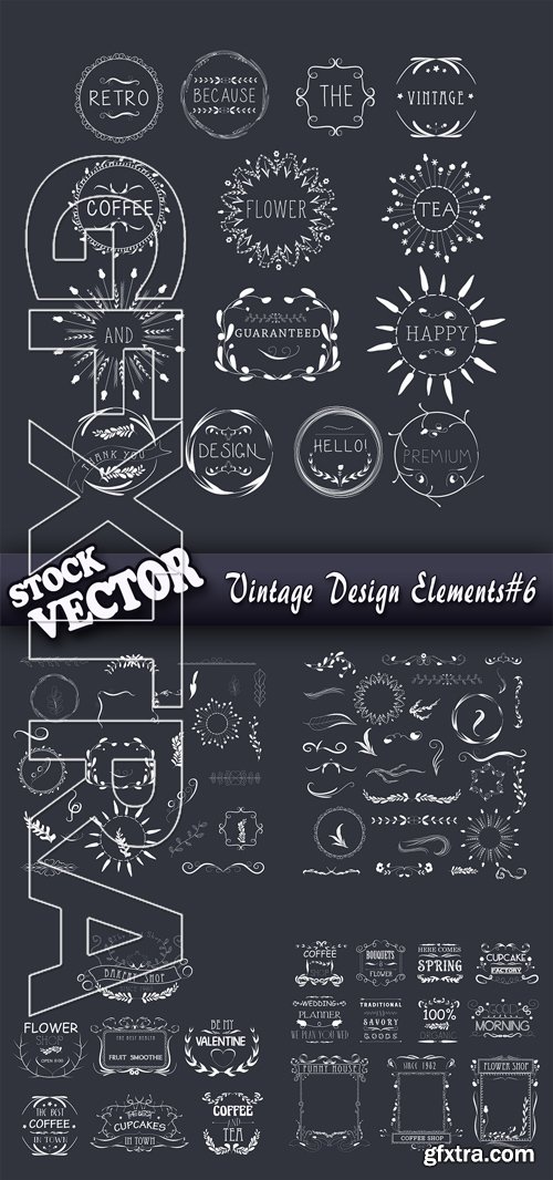 Stock Vector - Vintage Design Elements#6