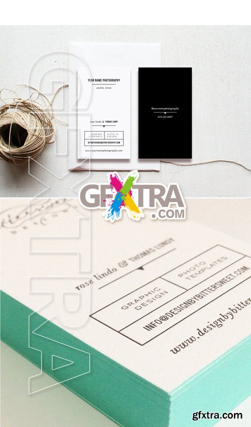 Modern Photographer Business Cards