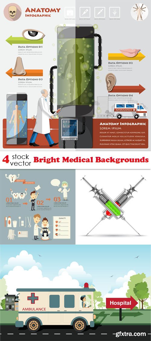 Vectors - Bright Medical Backgrounds