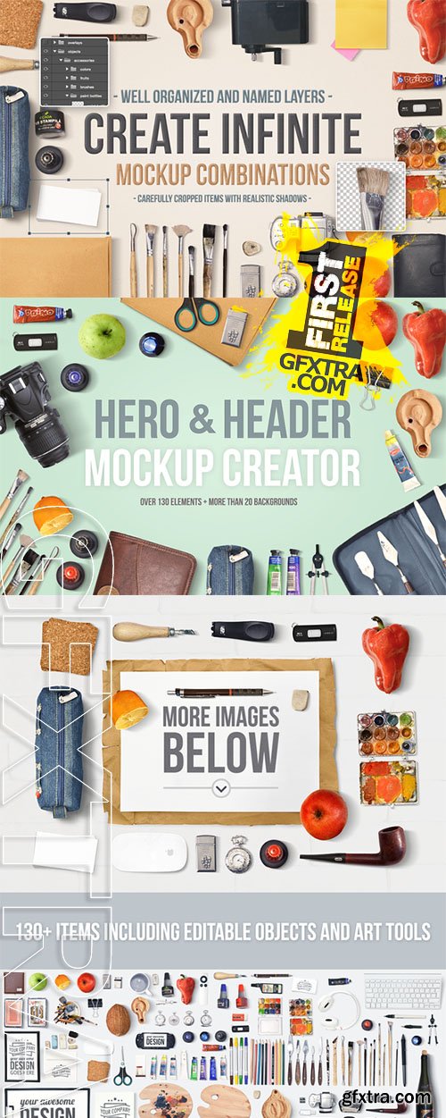 Hero & Header Mockup Creator - CM 143077