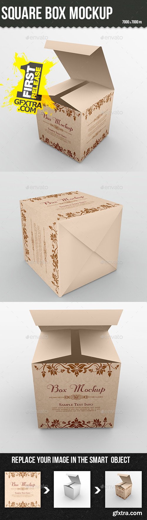 GraphicRiver - Square Box Mockup 9930605