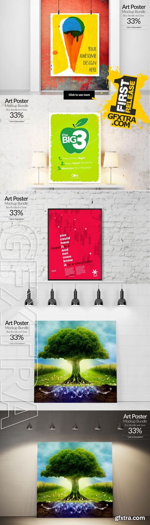 Art Poster Mockup Bundle - CM 142442