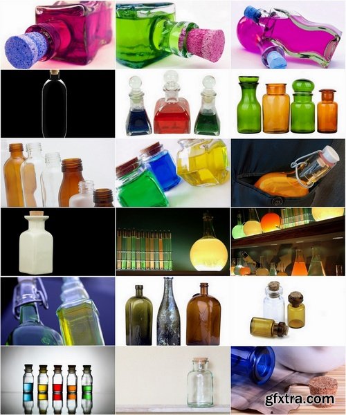 Collection of various bottles 25 HQ Jpeg