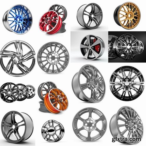 Collection of different wheels for cars 25 HQ Jpeg