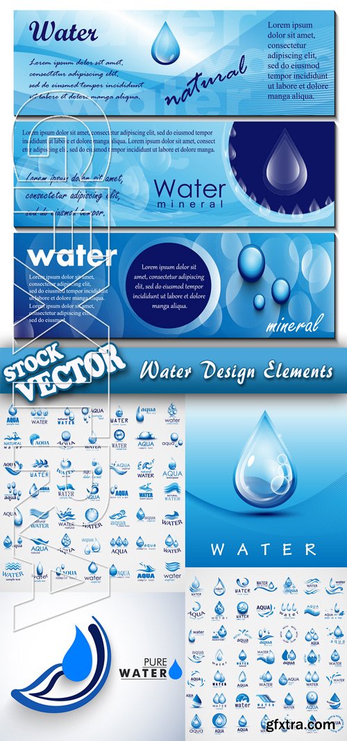 Stock Vector - Water Design Elements