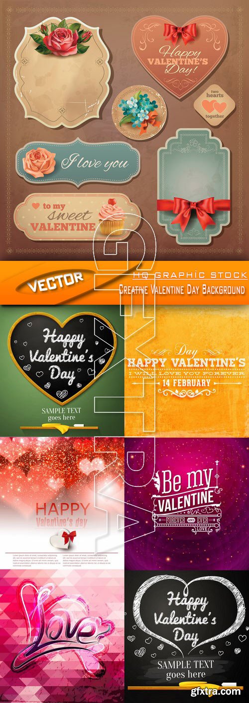 Stock Vector - Creative Valentine Day Background