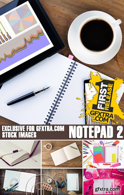 Stock Photos - Notepad Notebook 2, 25xJPG